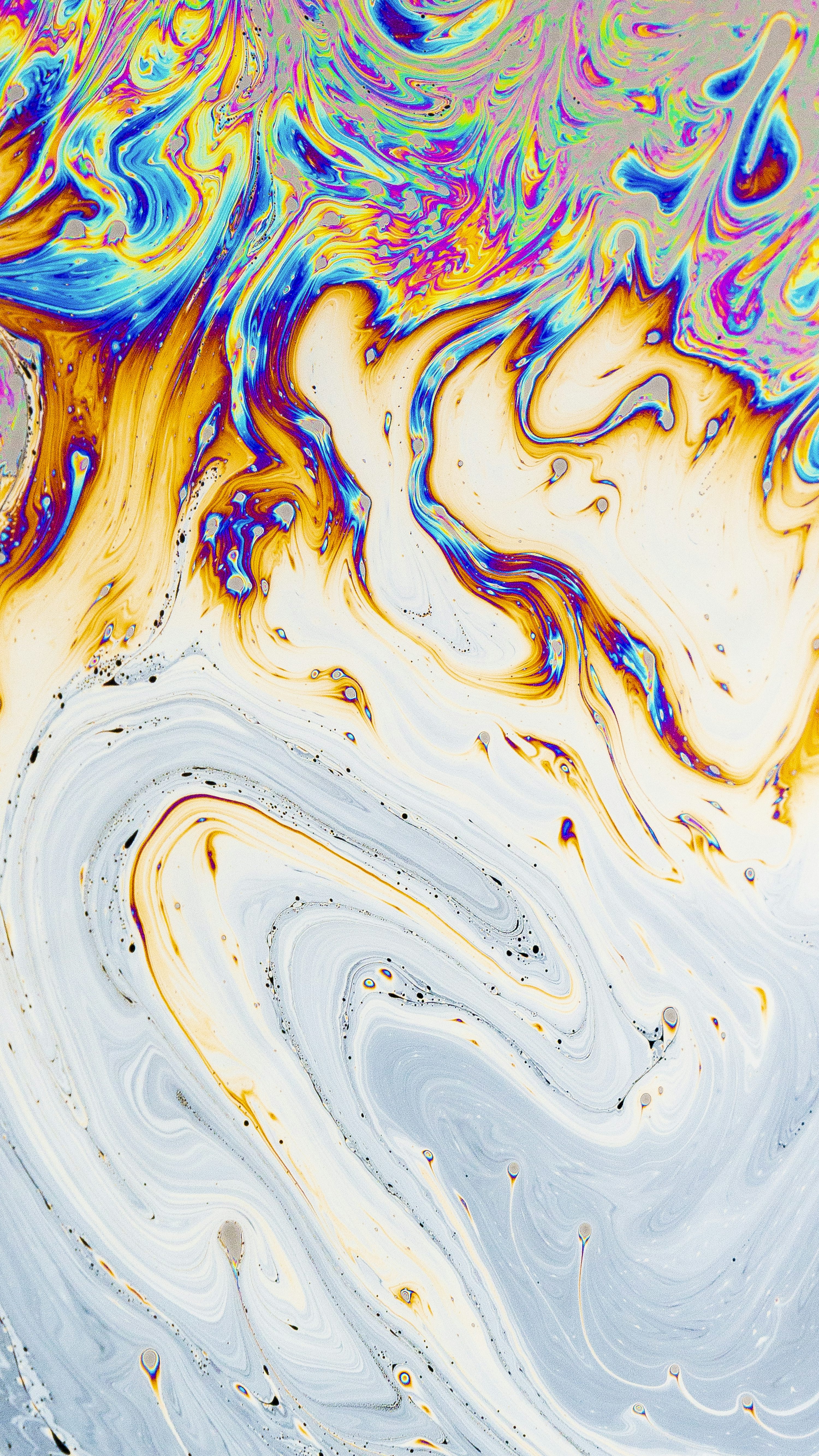 A close up of an abstract painting with colors photo