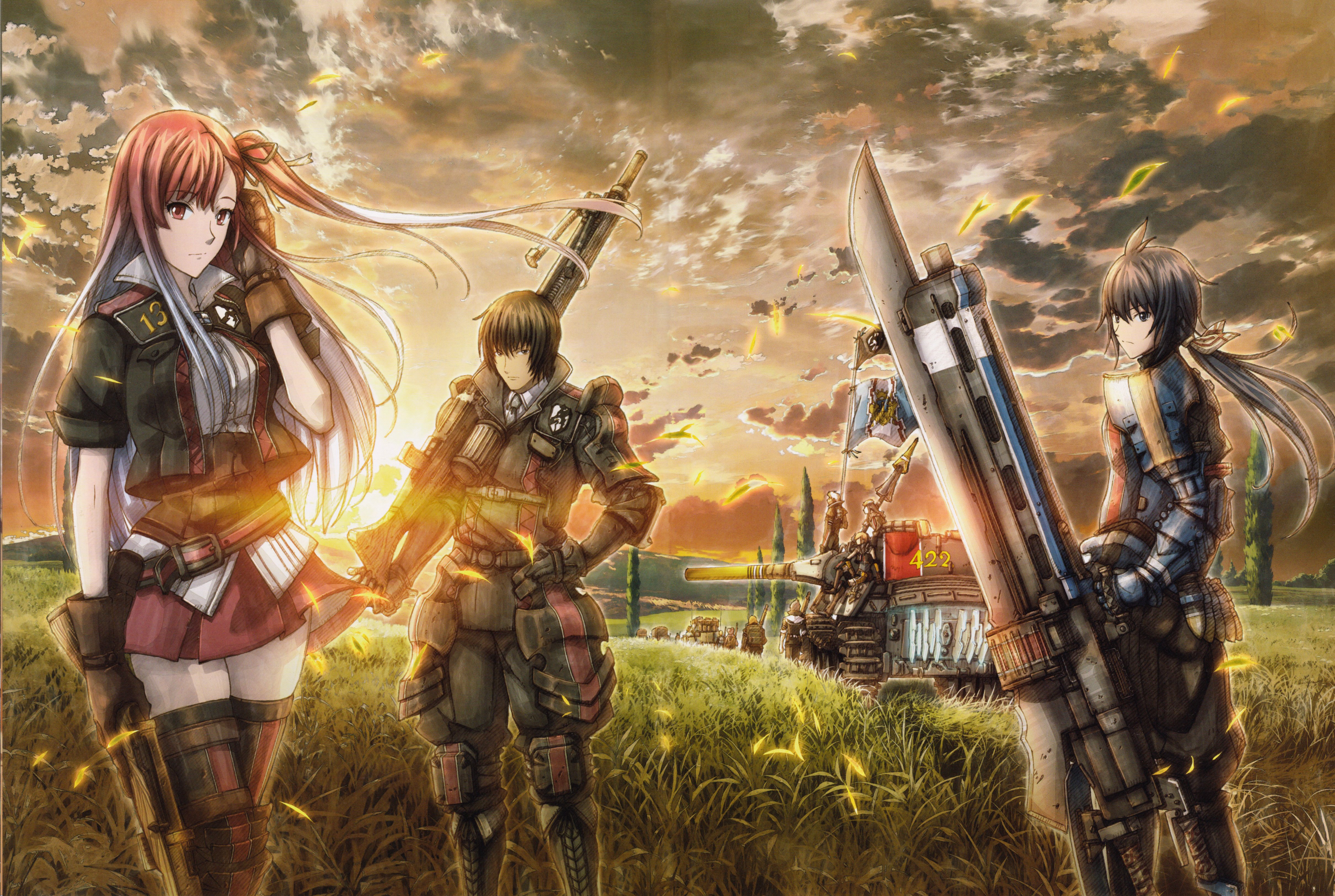 valkyria, Chronicles, 3, Complete, Artworks, Riela, Marcellis, Imca Wallpaper HD / Desktop and Mobile Background