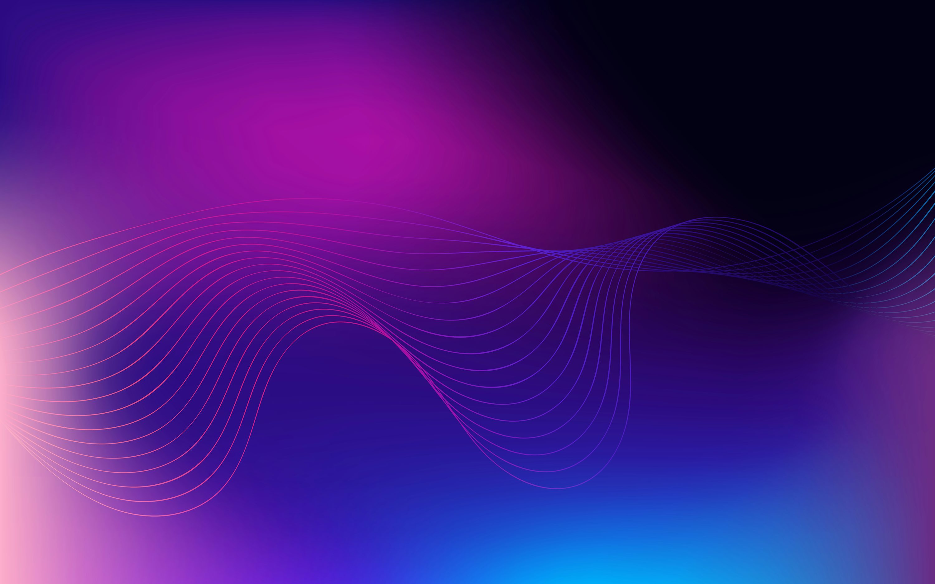 A purple and blue background with wavy lines photo