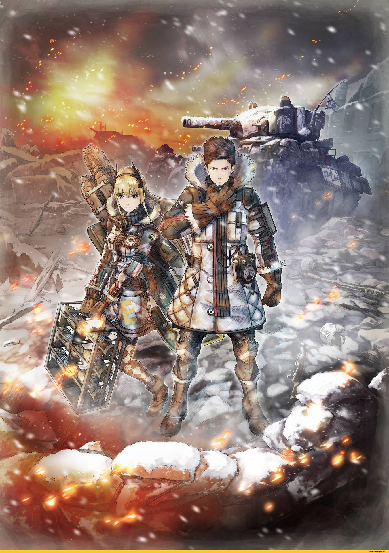 Valkyria Chronicles Protagonists And Riley Wallpaper