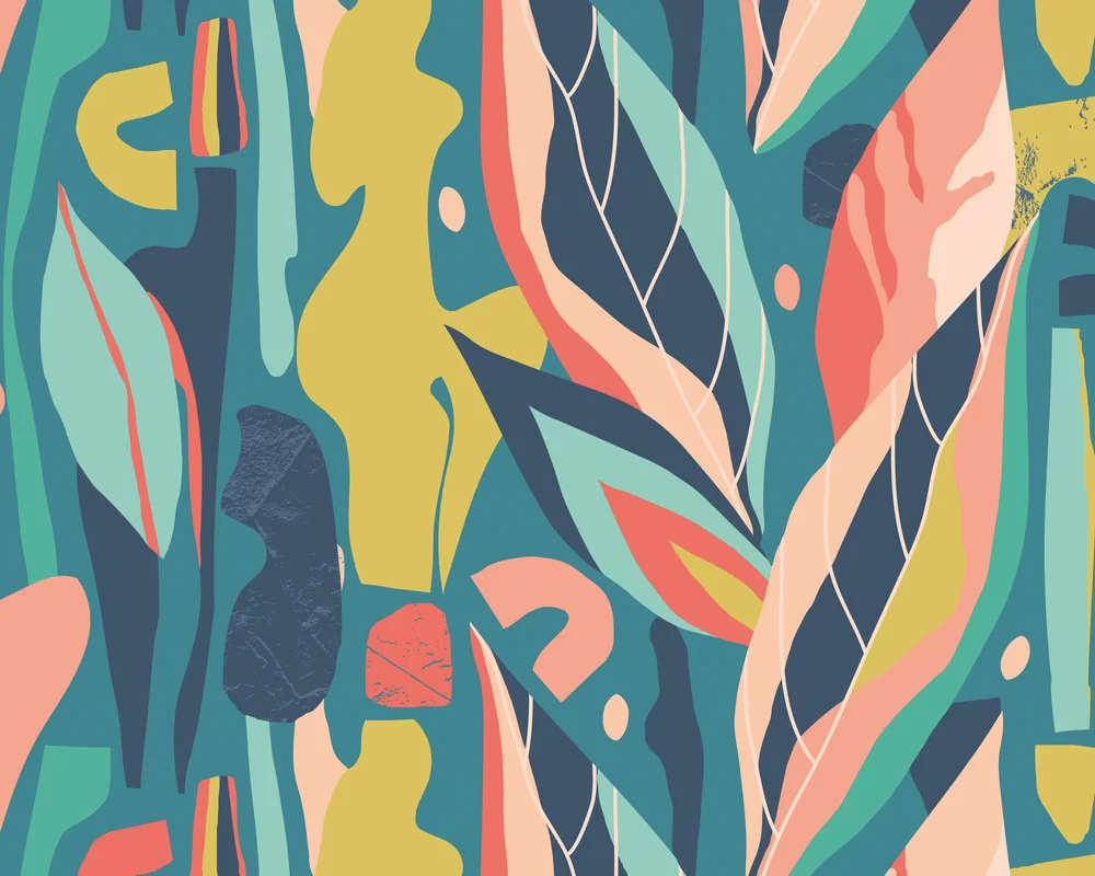 Abstract Leaf Shapes Large