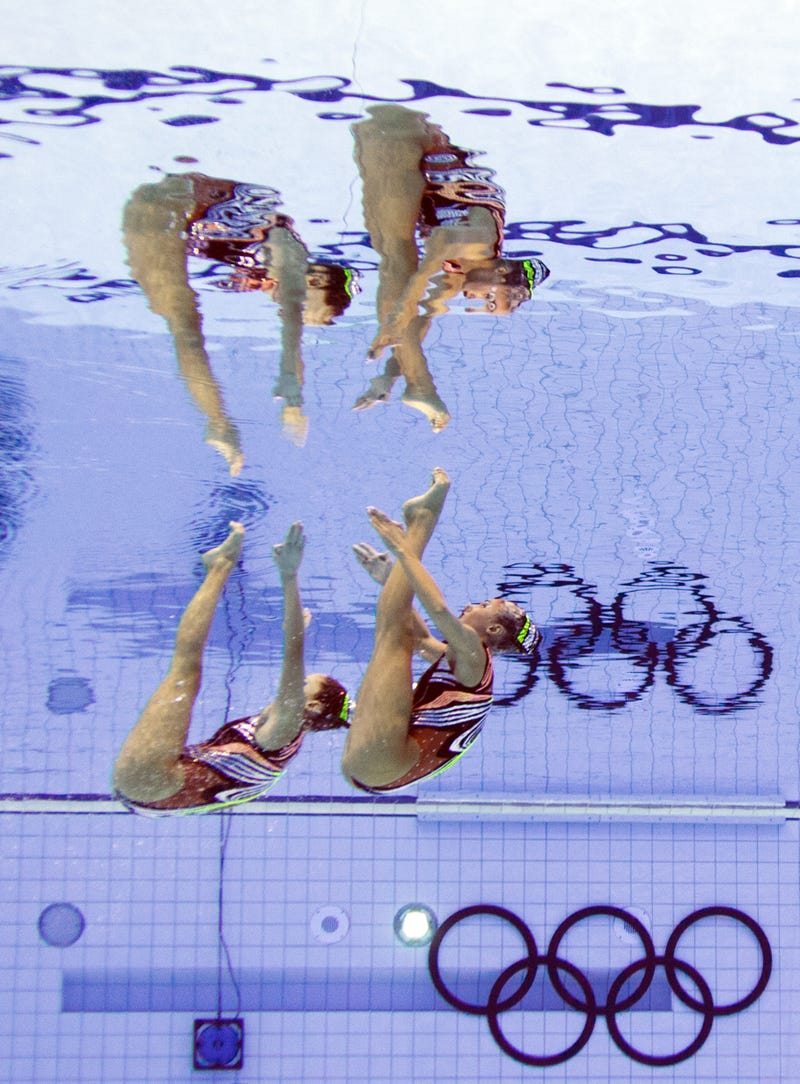 Picture of Synchronized Swimmers Taken at the Perfect Time