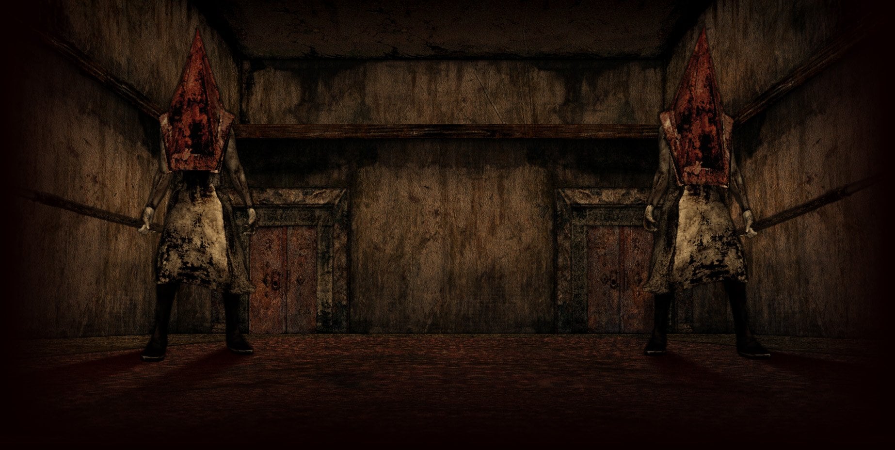 Twin Pyramid Heads(Silent Hill 2) [1846x928]