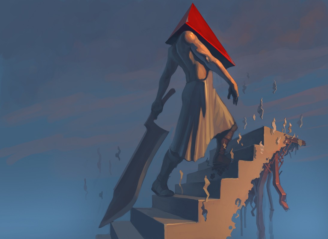 Pyramid Head, Video games, Silent Hill, Fan art, Digital art Wallpaper HD / Desktop and Mobile Background