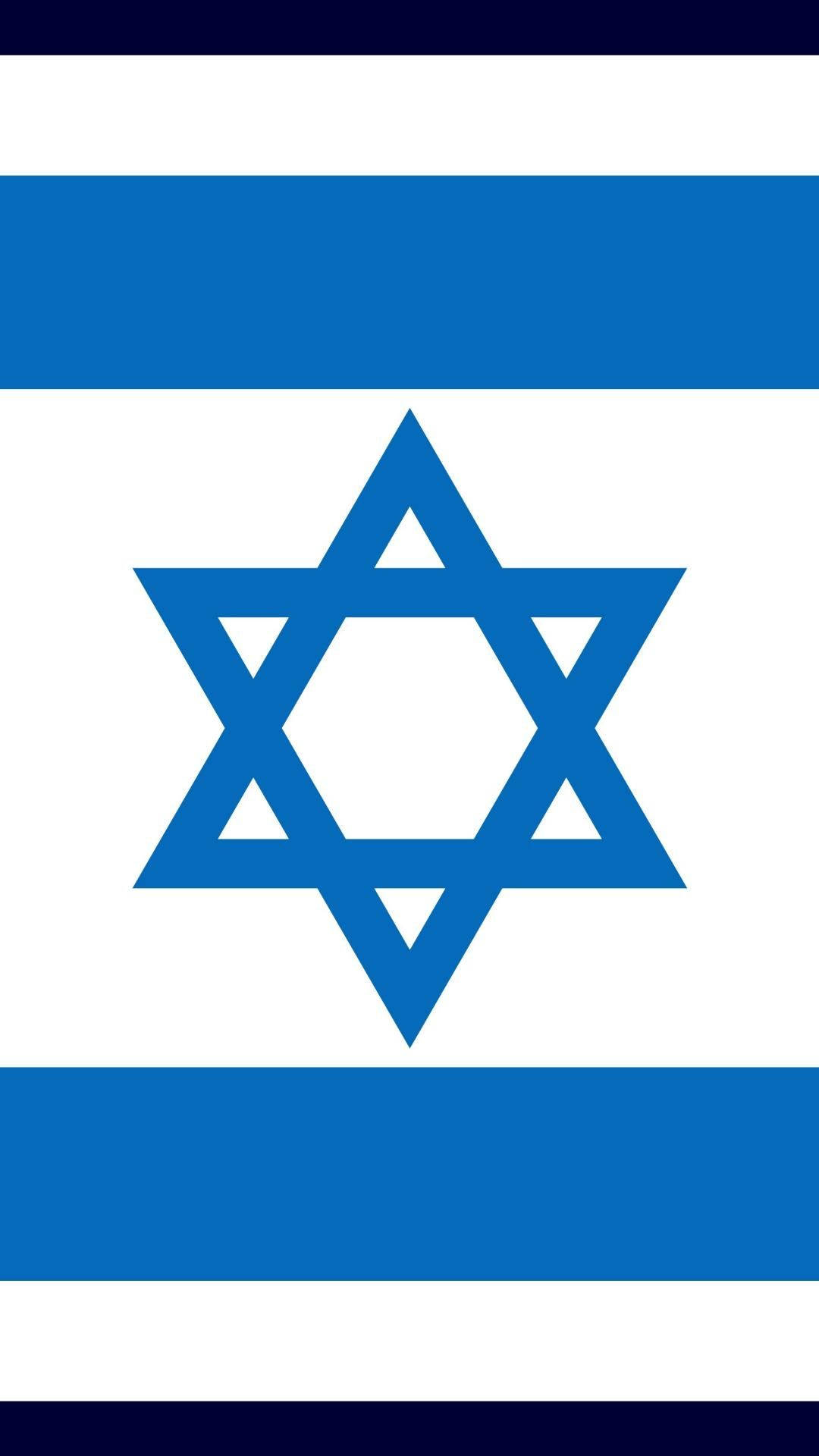 Download The National Flag of Israel Displaying the Star of David Wallpaper