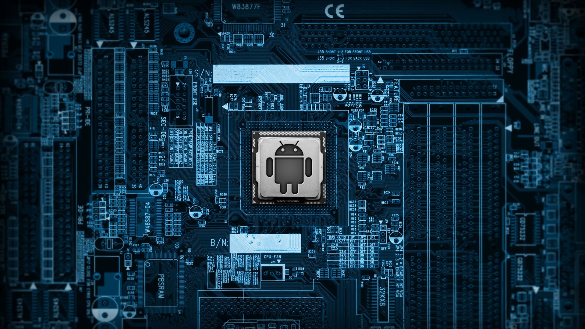 Android Circuit Board Wallpaper, HD Computer Wallpaper, 4k Wallpaper, Image, Background, Photos and Picture