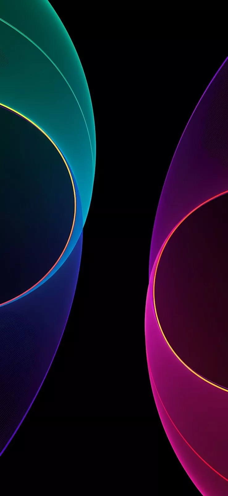 iPhone 17 Ultra, Pro Max, Air Concept Wallpaper iOS 19: Abstract Colorful Curves