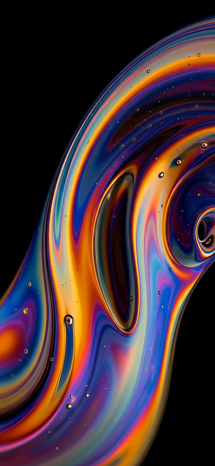 Abstract Iridescent Swirl 4K Wallpaper 17 Pro Max Air Ultra Concept