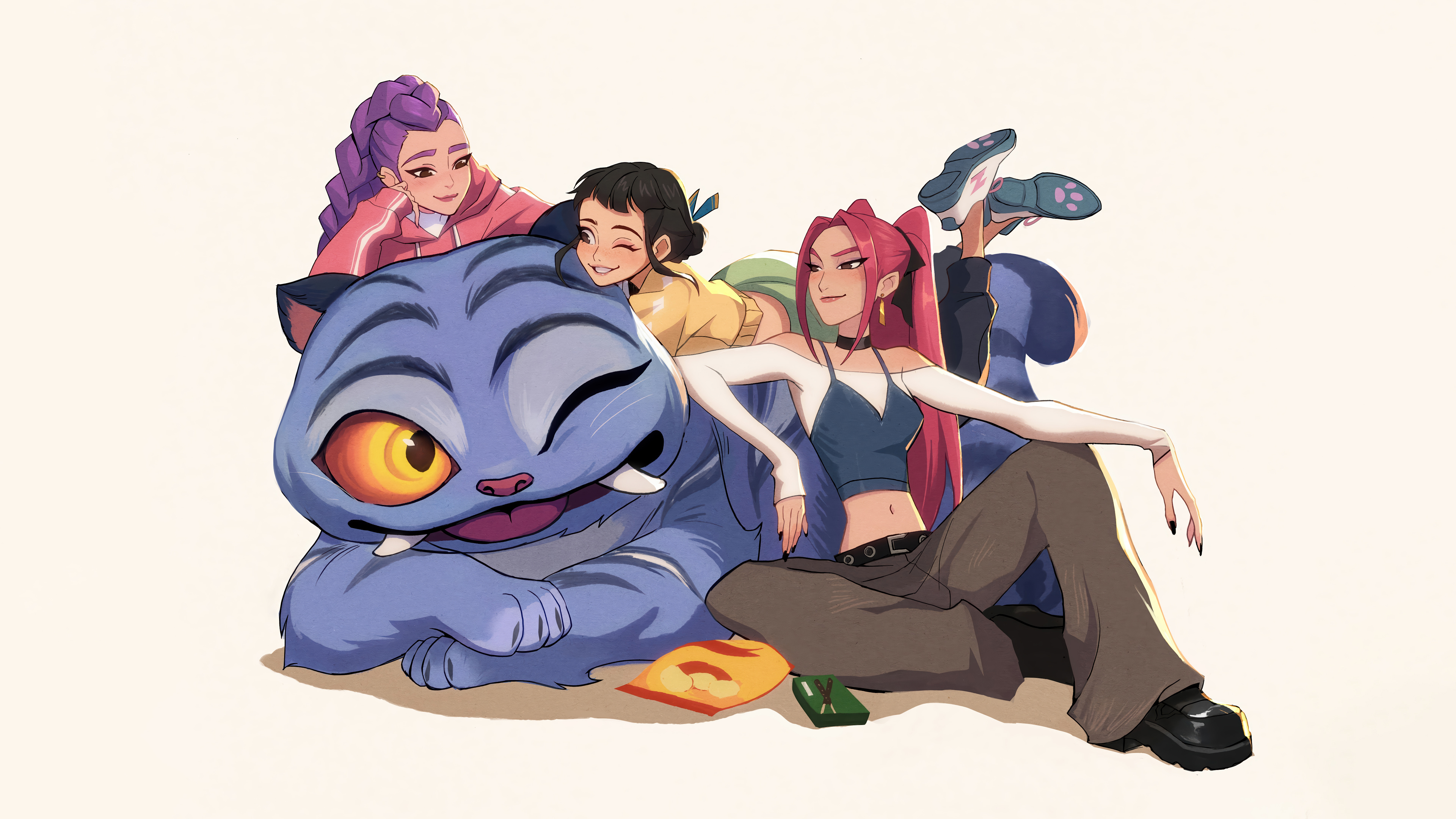 KPop Demon Hunters Wallpaper 4K, Illustration, Rumi (Huntrix)