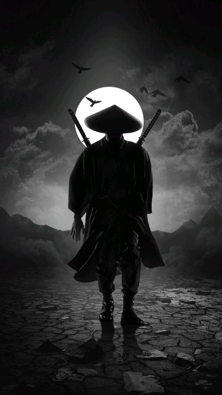 samurai dark wallpaper #ailekaml19