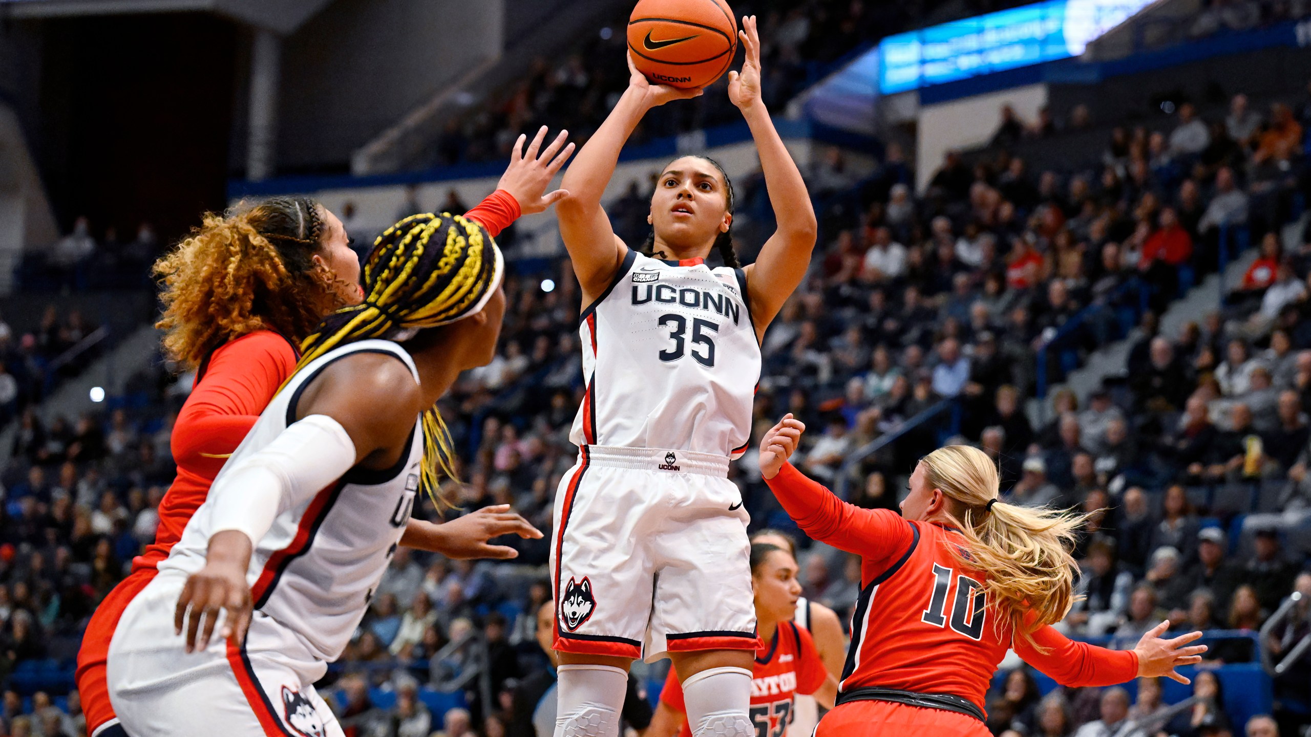 UConn guard Azzi Fudd will miss the remainder of the season with a right knee injury. WCBD News 2