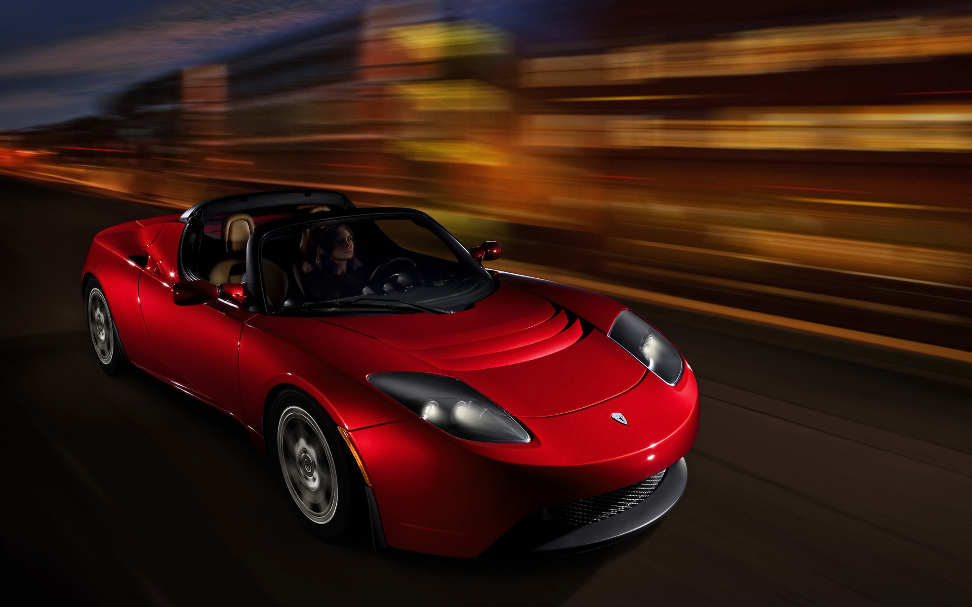 Tesla Roadster Desktop wallpaper 1920x1200