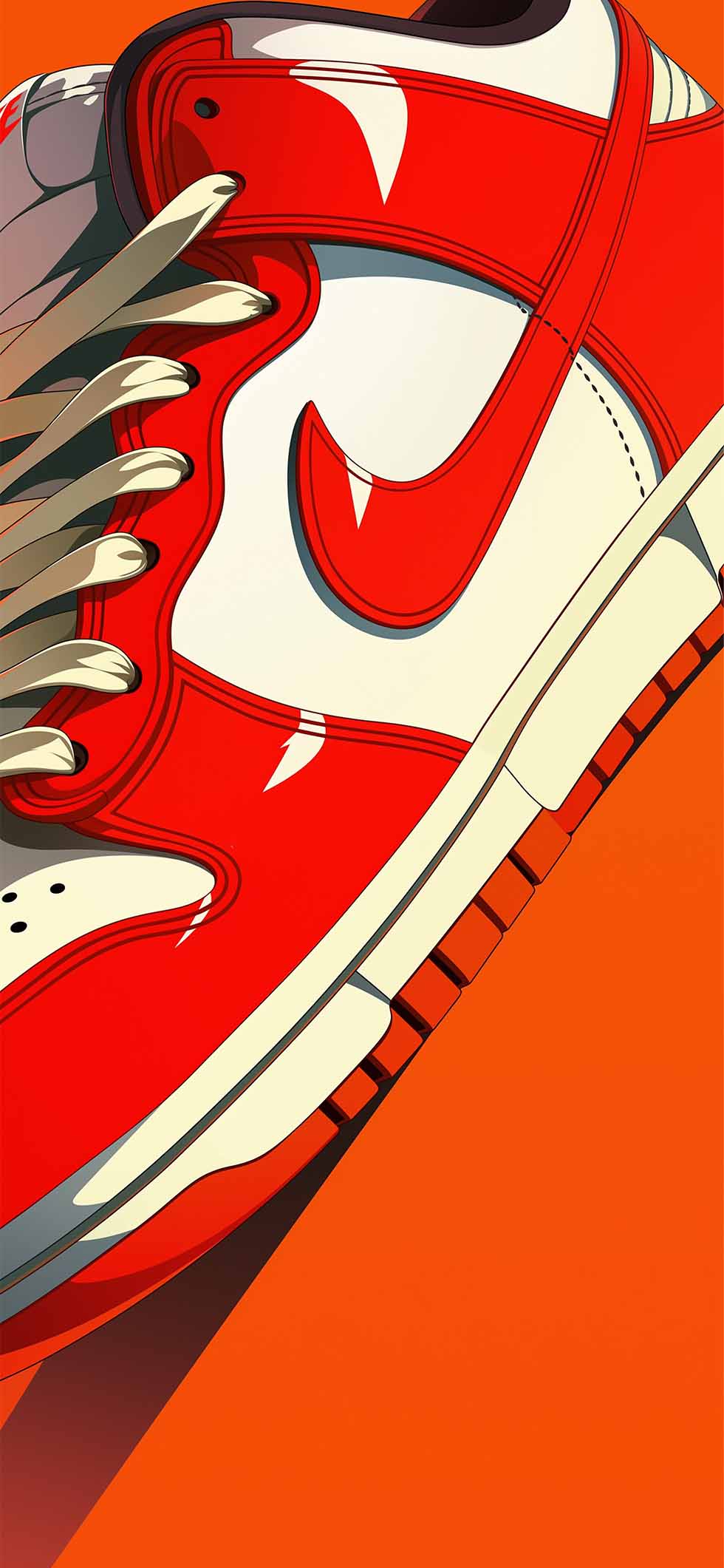 Nike Dunk Red Sneaker Hypebeast Wallpaper