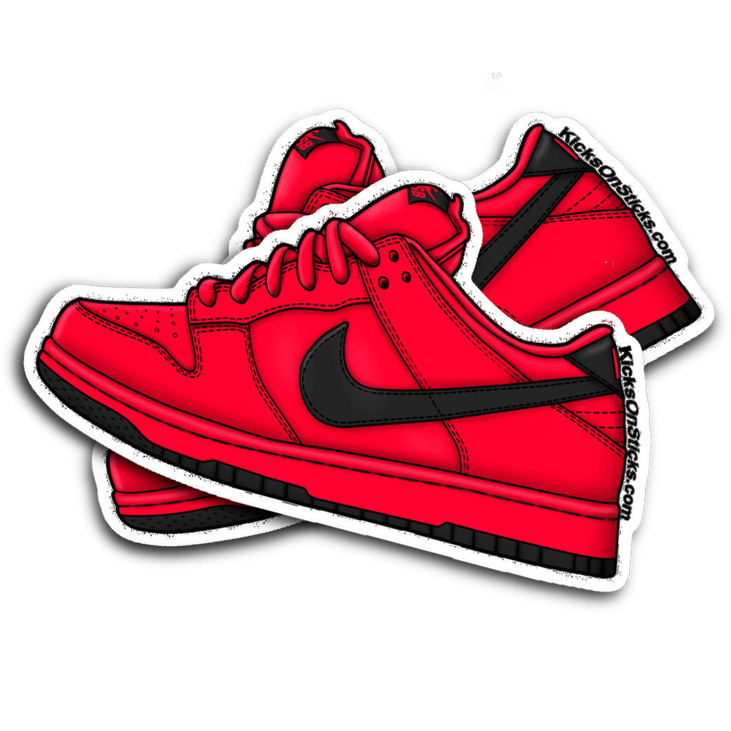 SB Dunk Low Red Devil Sneaker Sticker