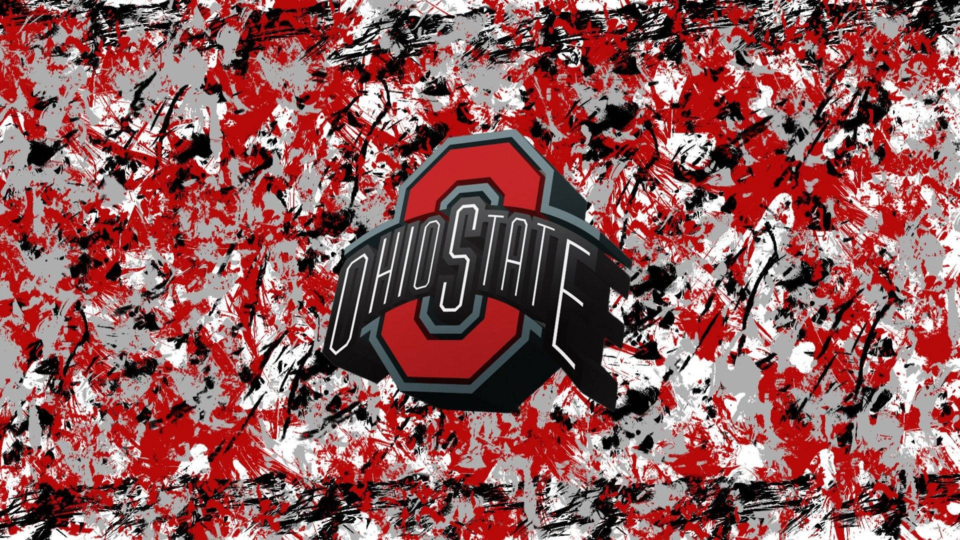 Download Ohio State Buckeyes Painted Art Wallpaper
