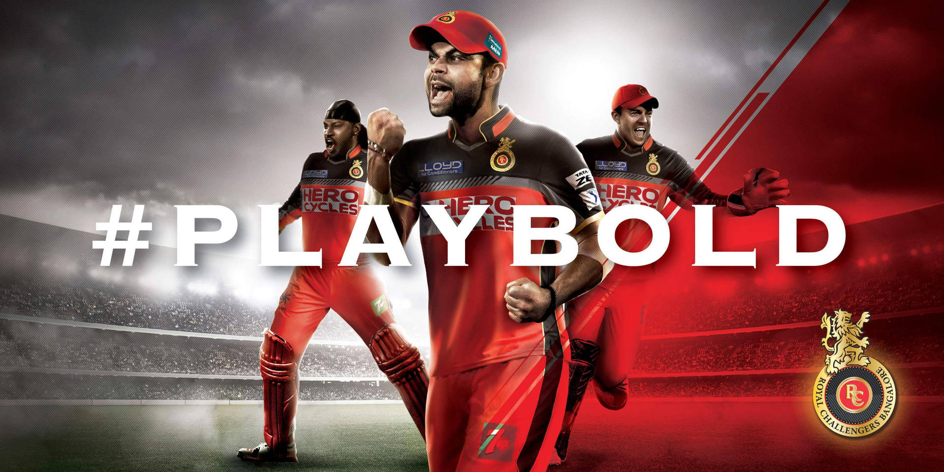 Download Royal Challengers Bangalore Play Bold Wallpaper