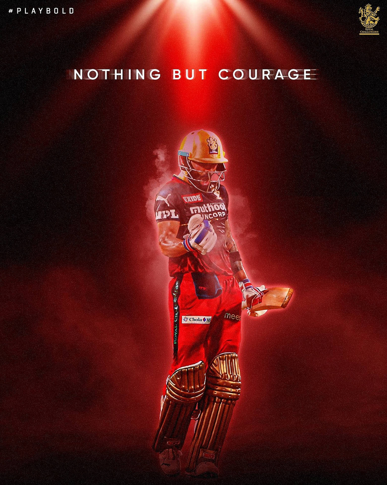 Download Royal Challengers Bangalore Nothing But Courage Wallpaper