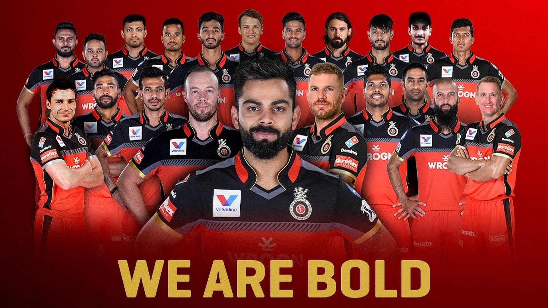 Download Royal Challengers Bangalore We Are Bold Wallpaper