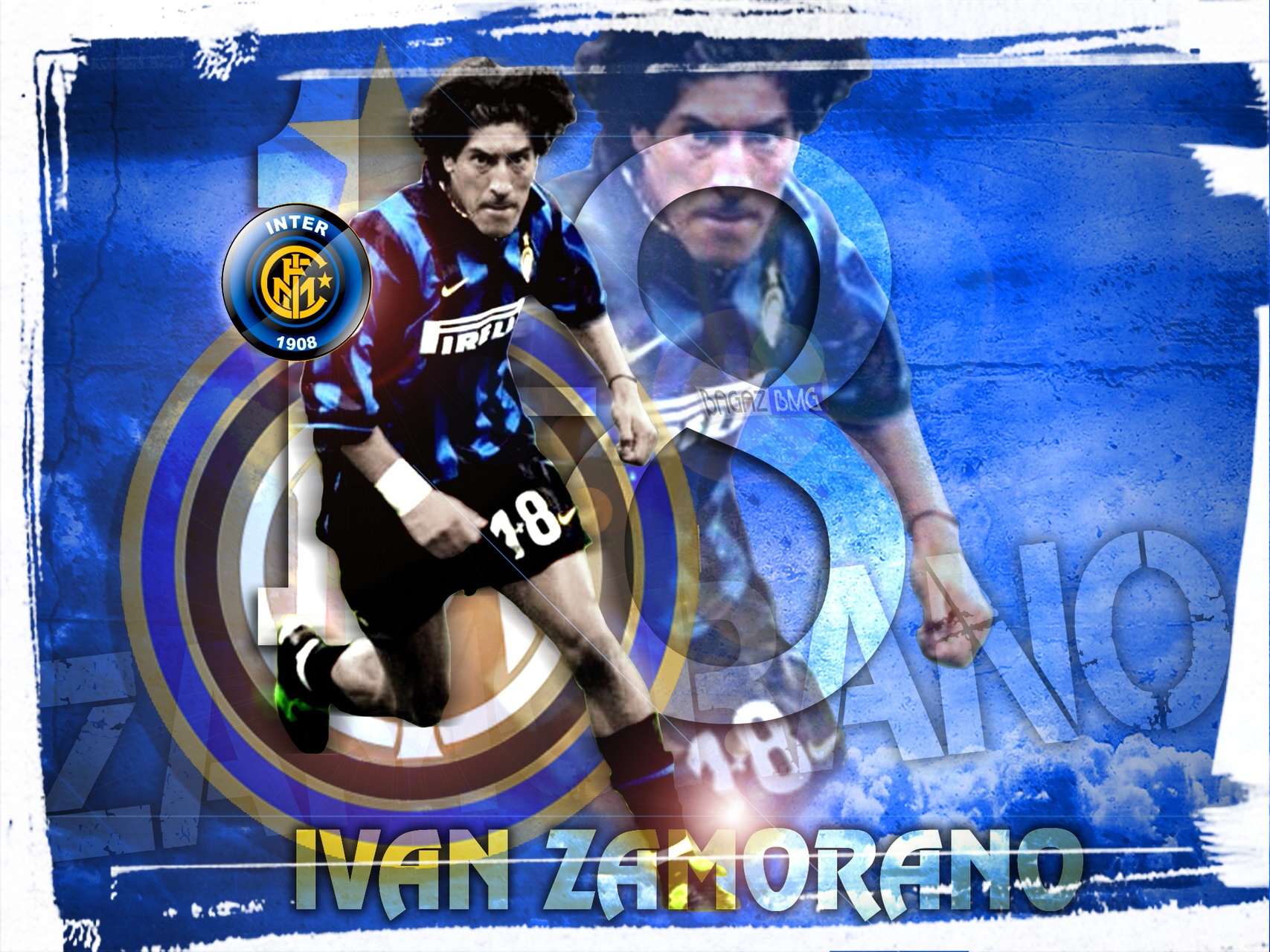 Wallpaper Ivan Zamorano. طرفداری