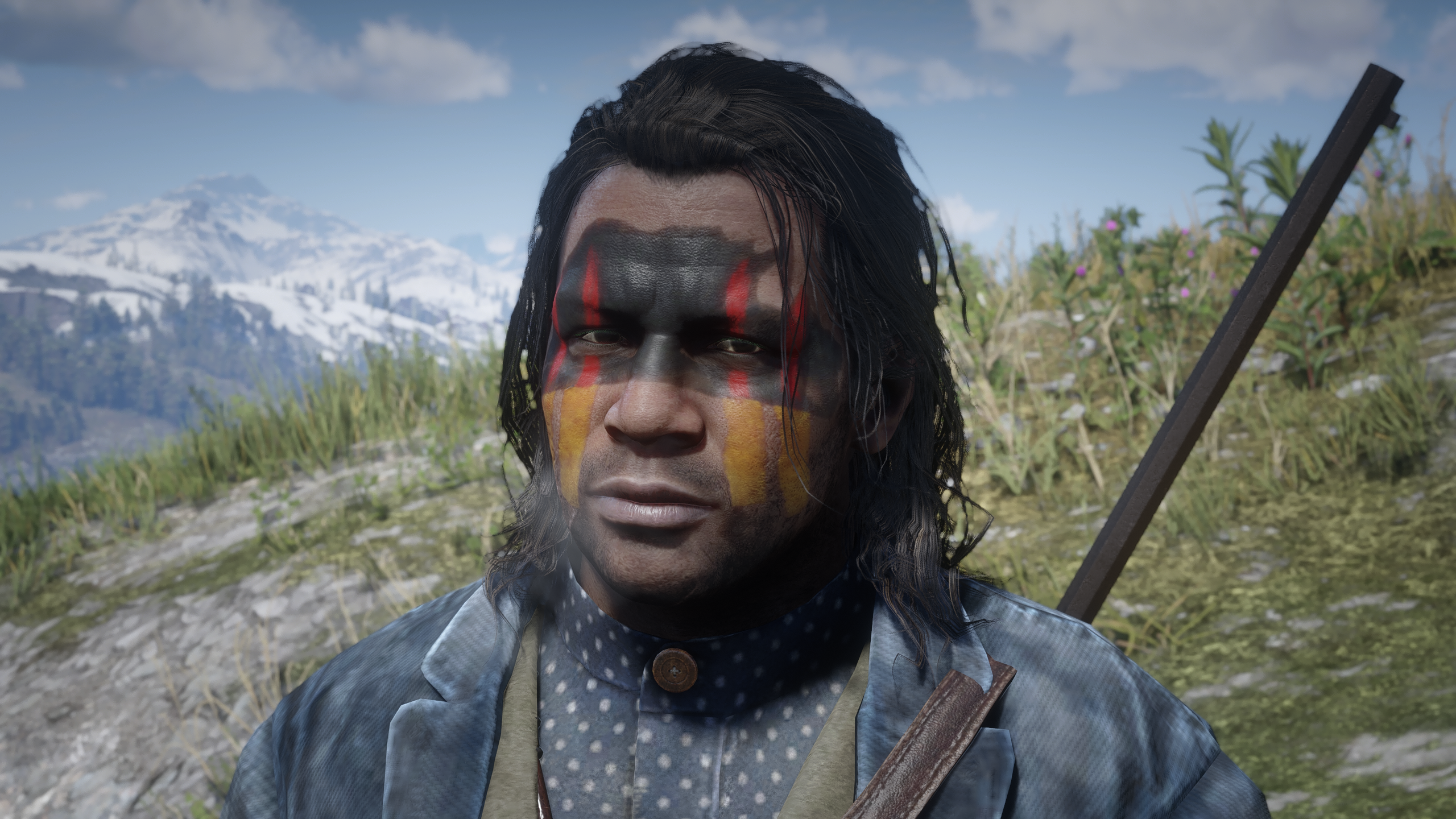 Charles Smith with face paints