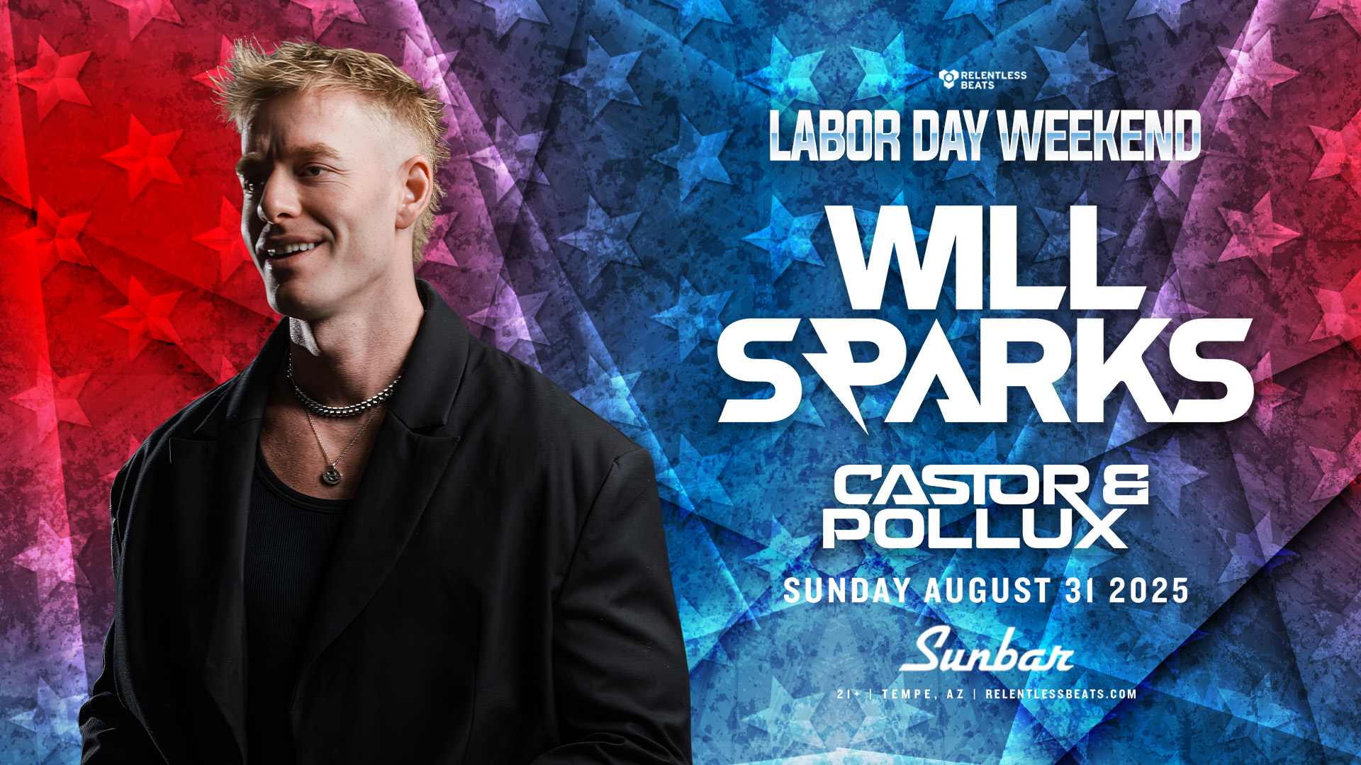 Relentless Beats - #SupportAnnounce: Castor & Pollux are joining for a massive night at Sunbar on August 31