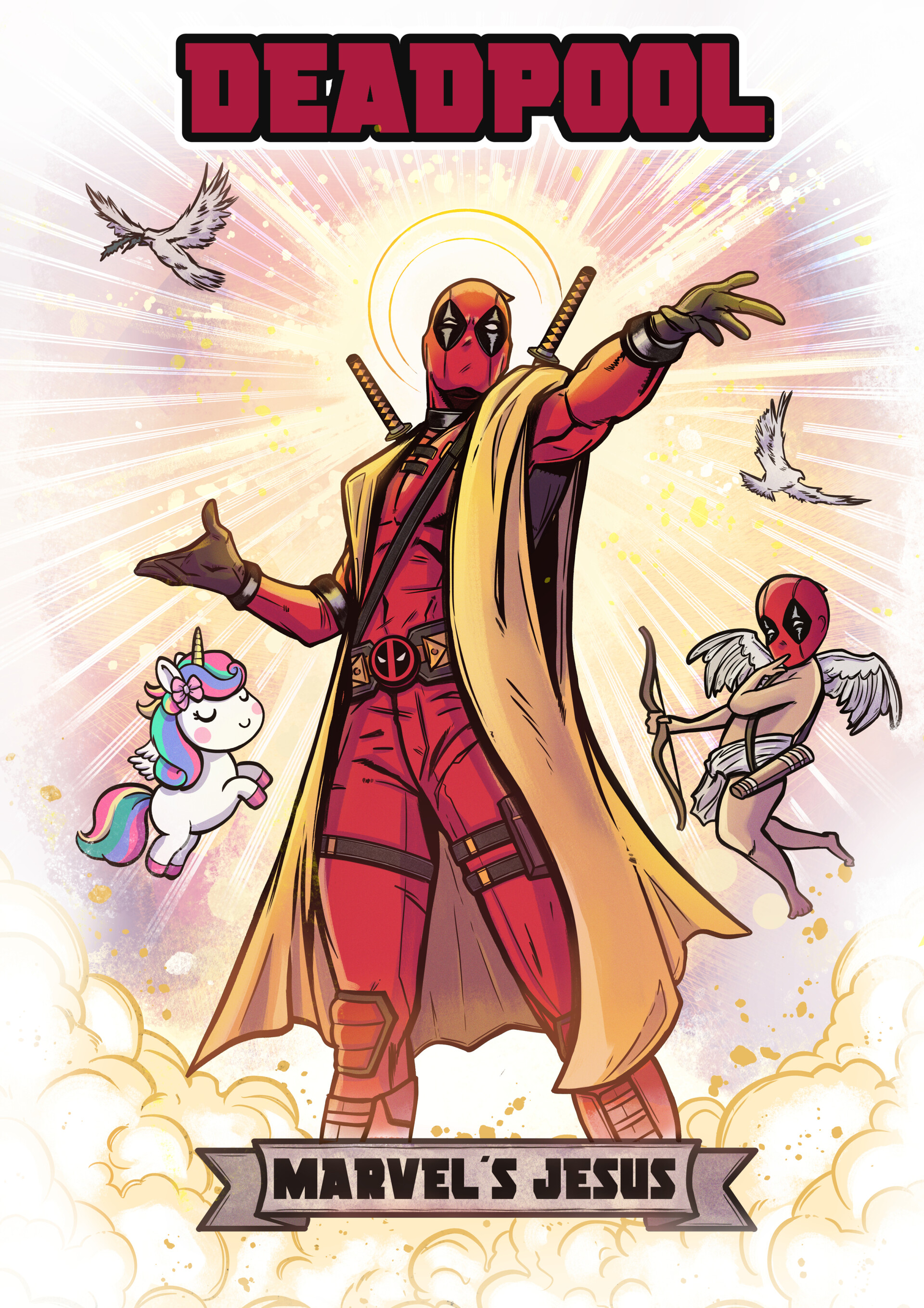 Marvel Jesús Deadpool