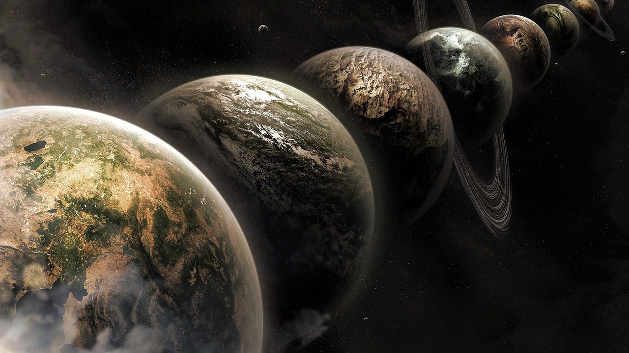 Artist's impression of parallel Universes