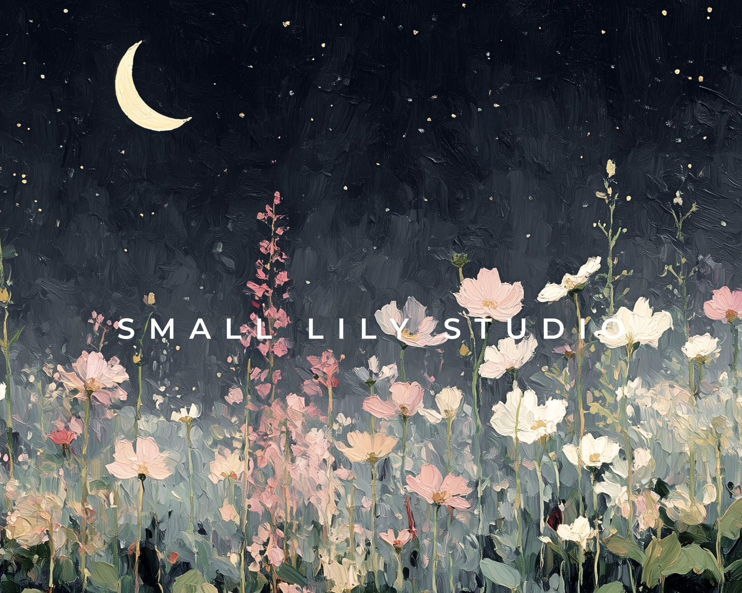 Night Flowers Desktop Wallpaper