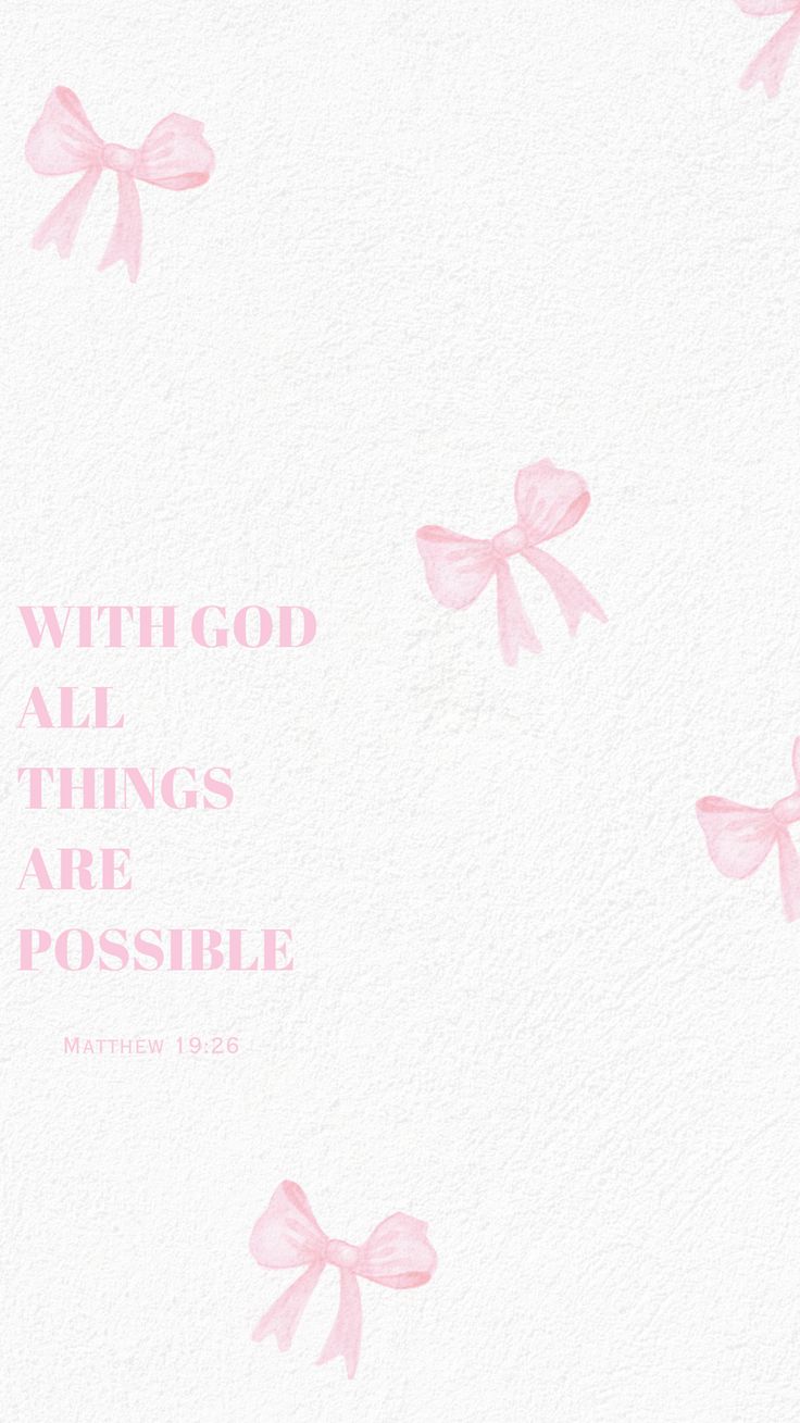 Coquette Bible Verse Wallpaper
