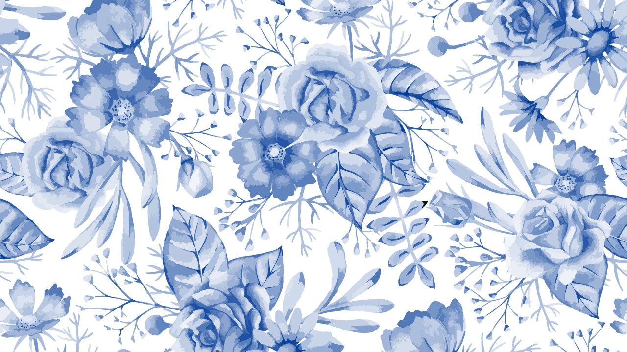 Seamless Flowers Pattern Floral 4K HD Floral Wallpaper
