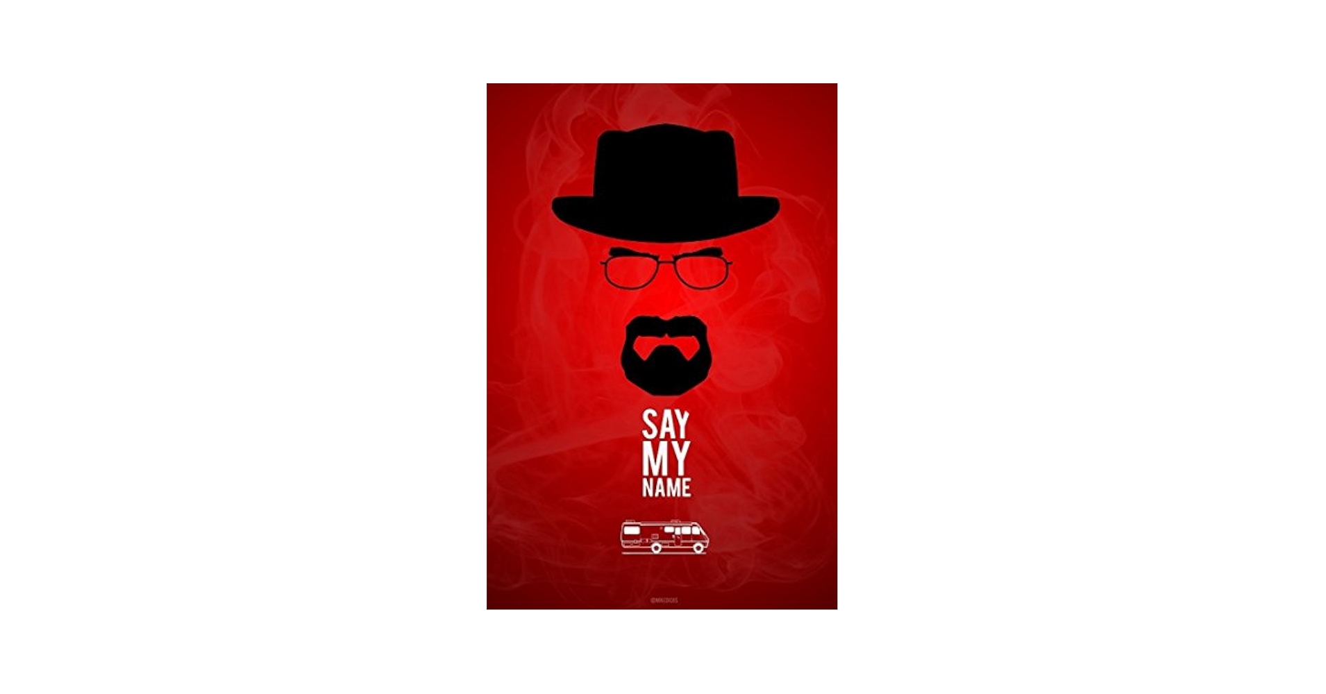 Posterhouzz Breaking Bad Say My Name Heisenberg in Wall Poster (Paper, 12x18 Inches, Multicolour), Amazon.in: Home & Kitchen