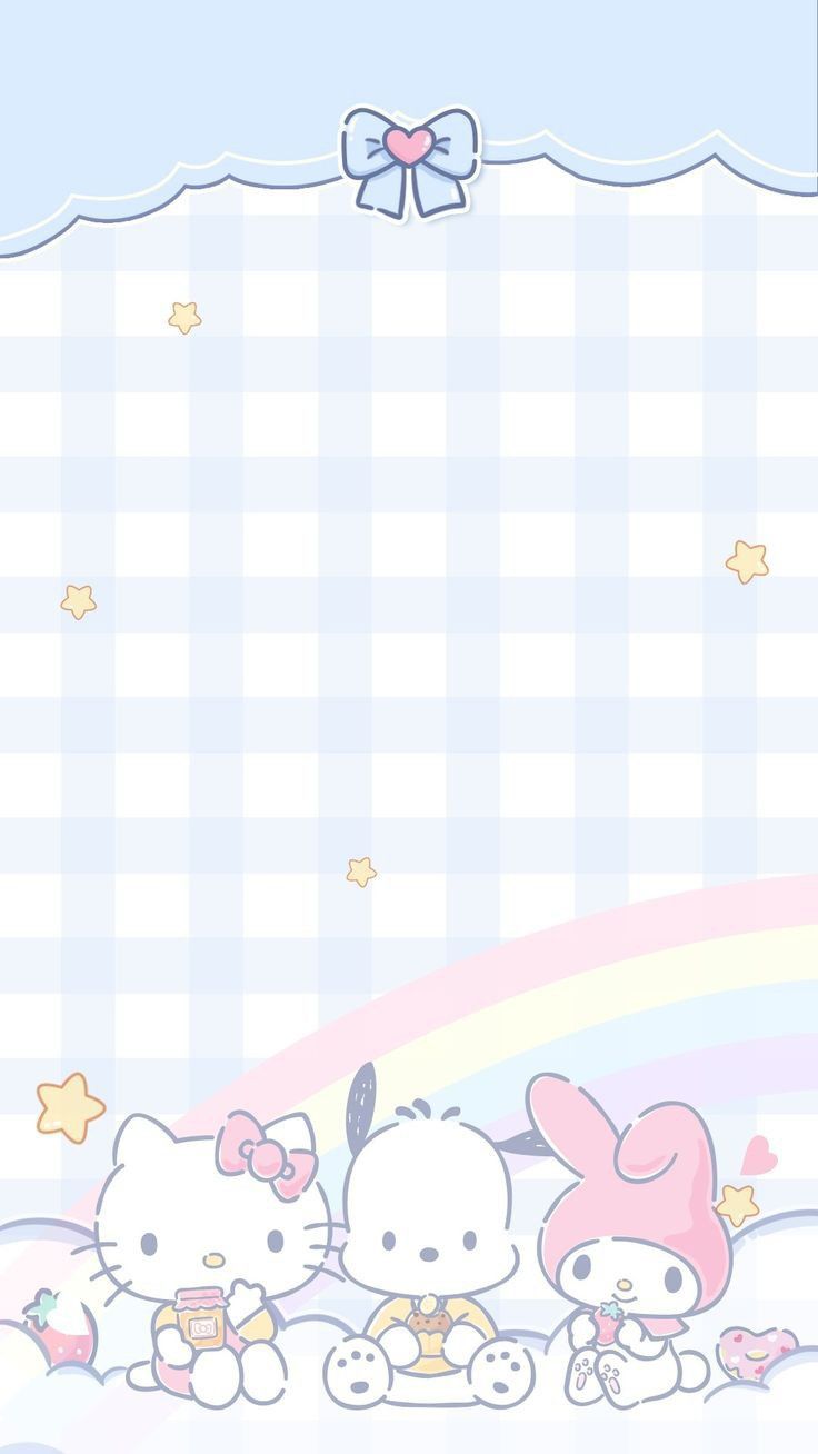 Hello kitty & Friends. Hello kitty background, My melody wallpaper, Sanrio wallpaper