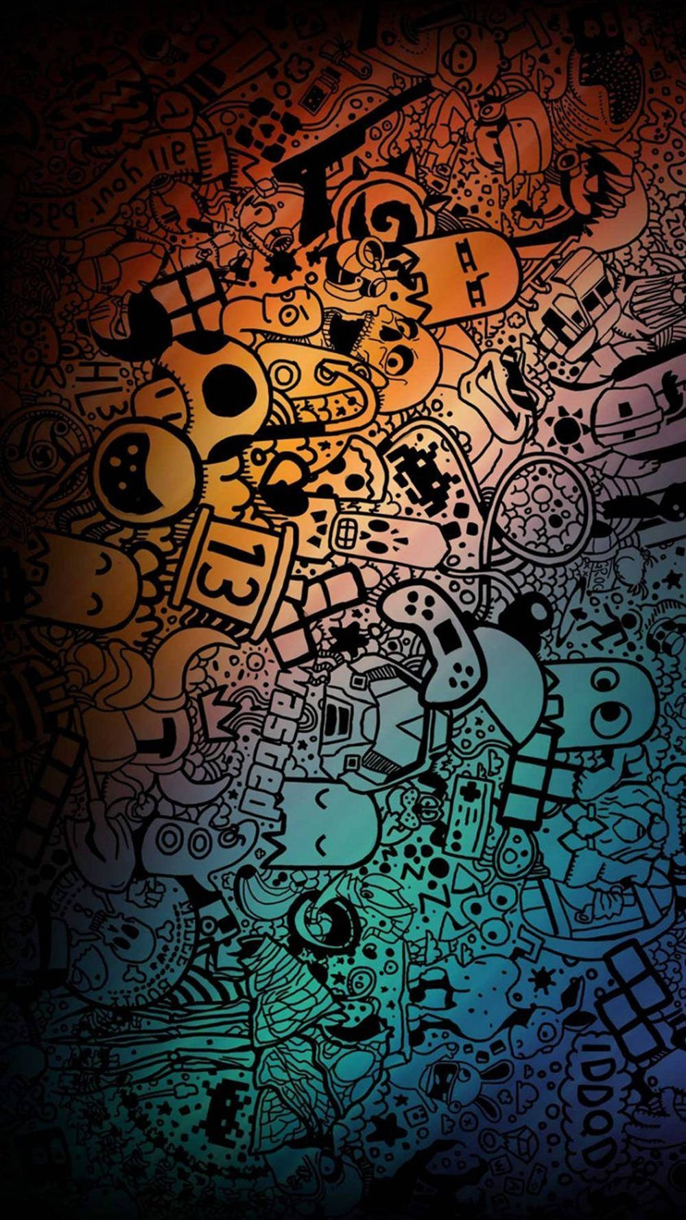 Download Doodle Art For Oneplus 8 Pro Wallpaper