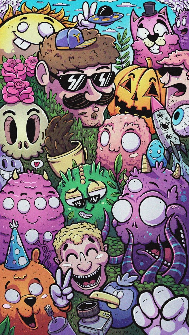 Wallpaper. Doodle art posters, Art wallpaper iphone, Crazy wallpaper