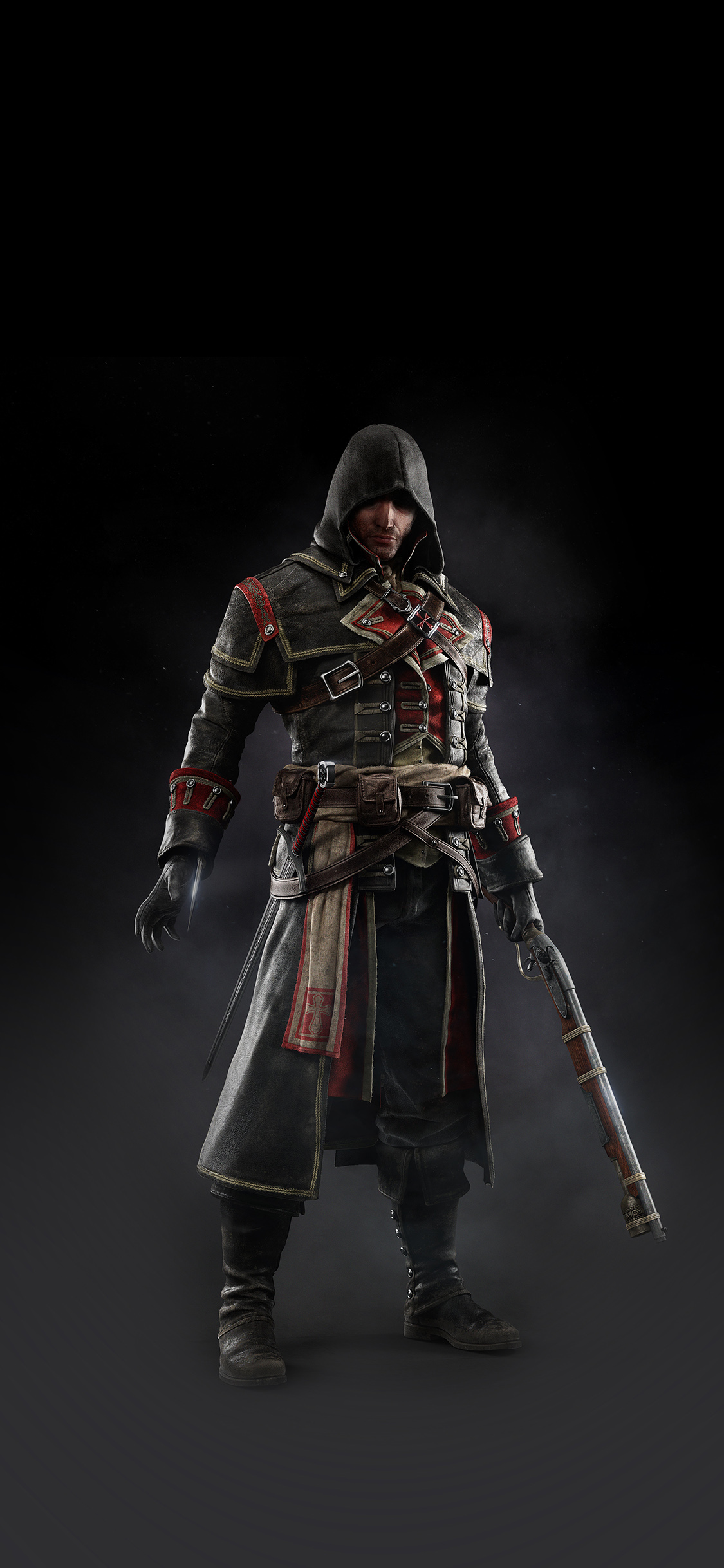 iPhoneXpapers creed rogue game art dark shay hood