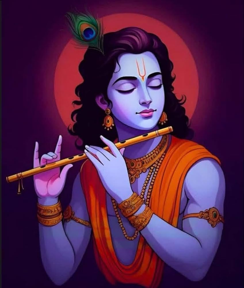 Samriddhi Krishna ji Fully Waterproof Vinyl Poster for Home Decoration, Office, Gym, College Wall decoration Painting (12 inch X 18 inch), Amazon.in: Home & Kitchen