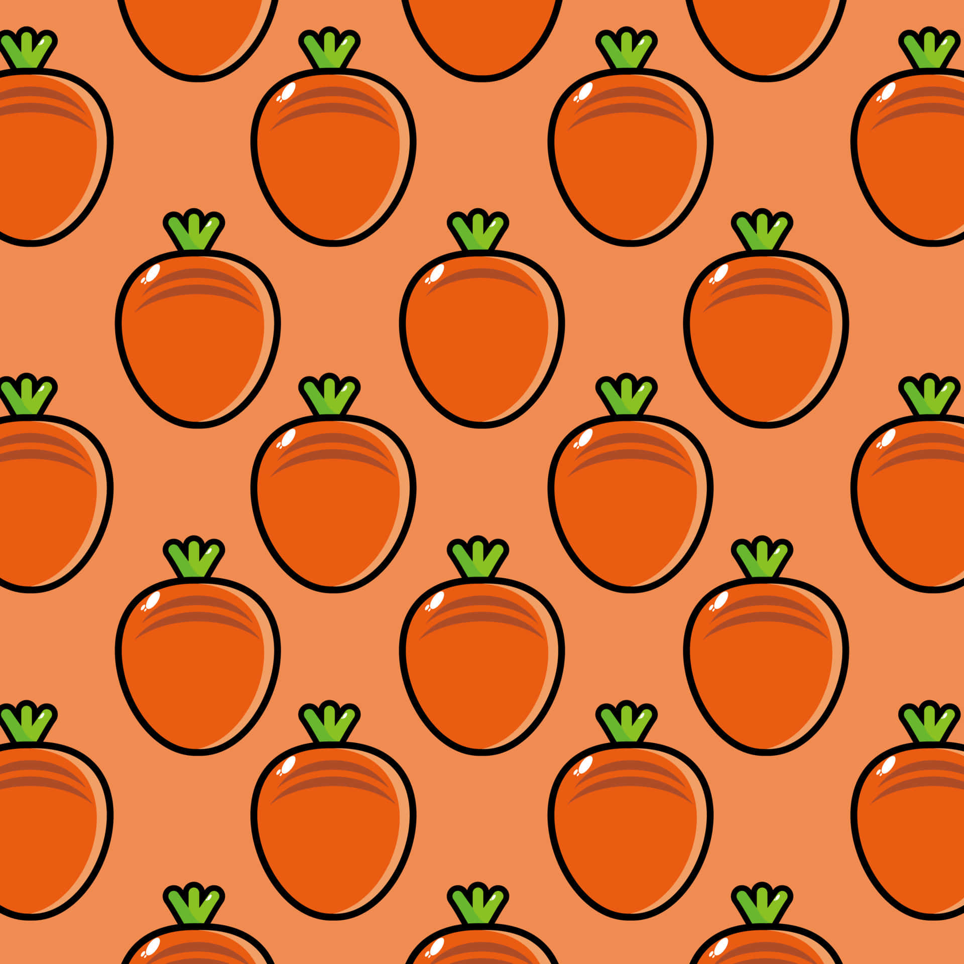Download Delightfully Cute and Vibrant Orange Background