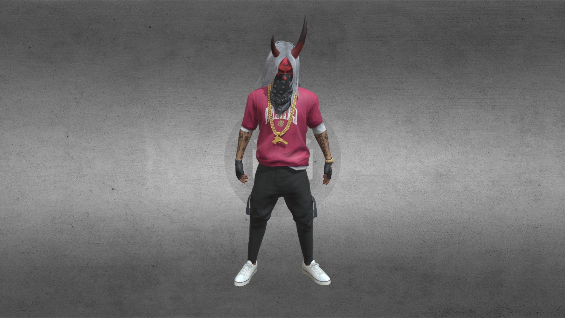 free fire samurai x hiphop 3D model Free 3D model by PACE GAMING FF [abe4027]