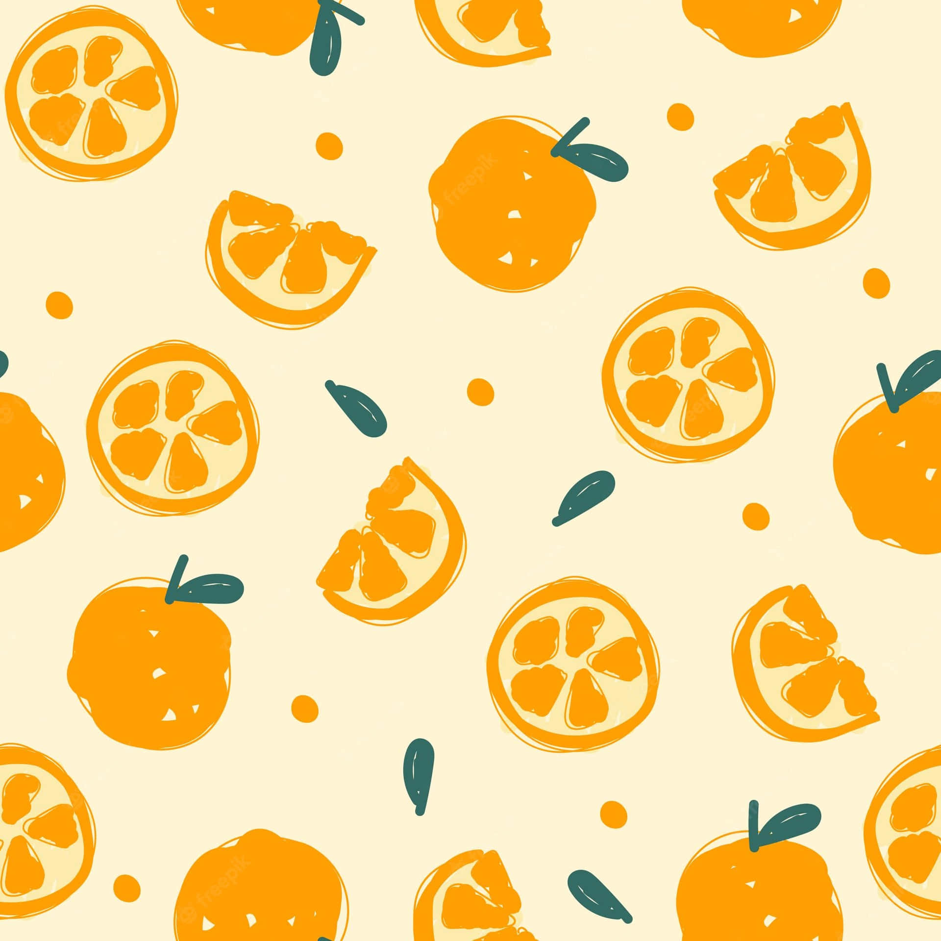 Download Vibrant Cute Orange Background