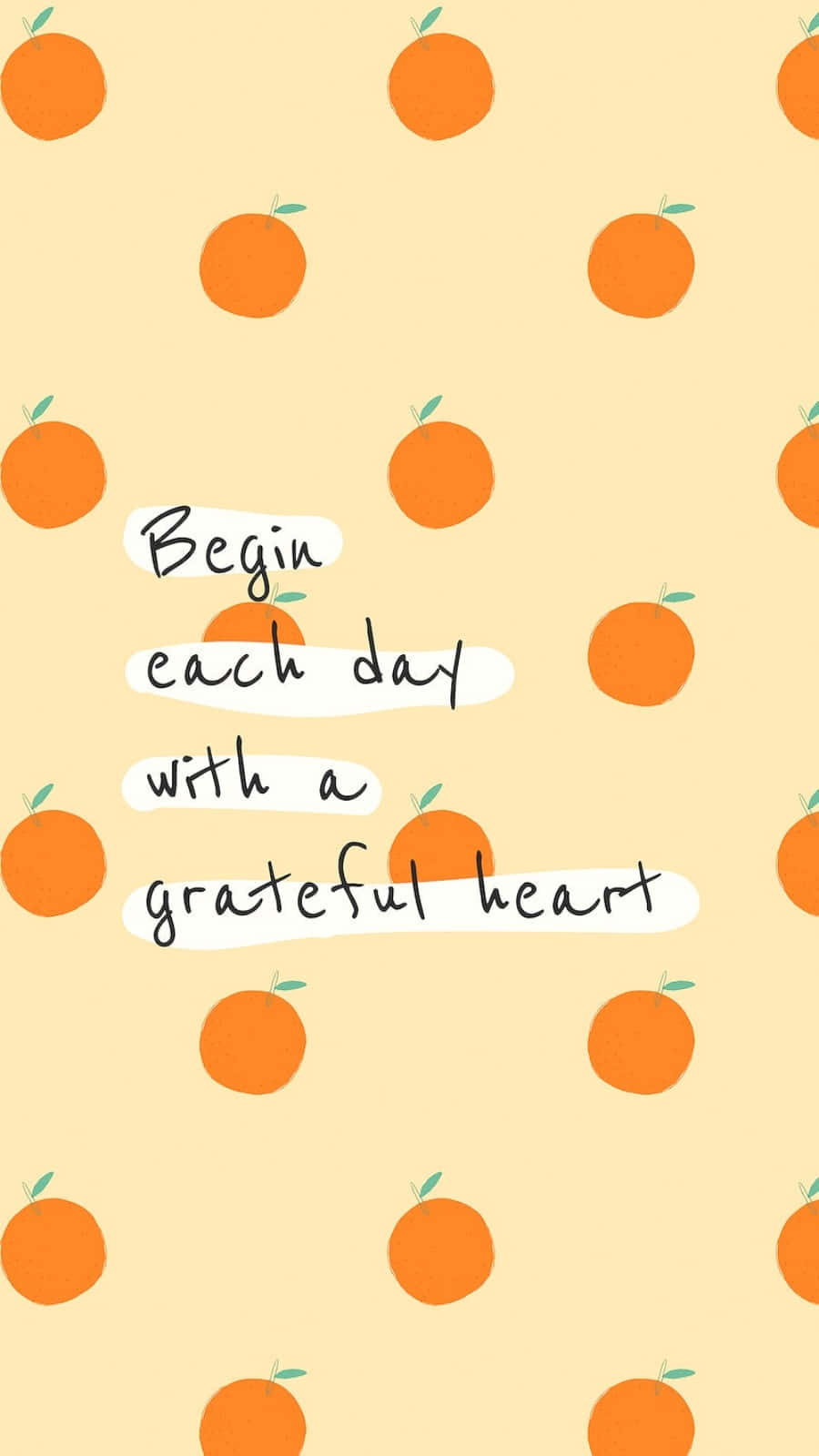 Download Brighten your day with a Cute Orange! Wallpaper