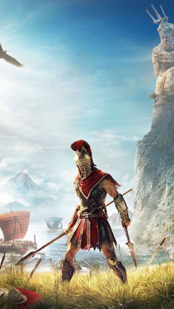 Assassin&;s Creed Odyssey, video game, warrior, 720x1280 wallpaper