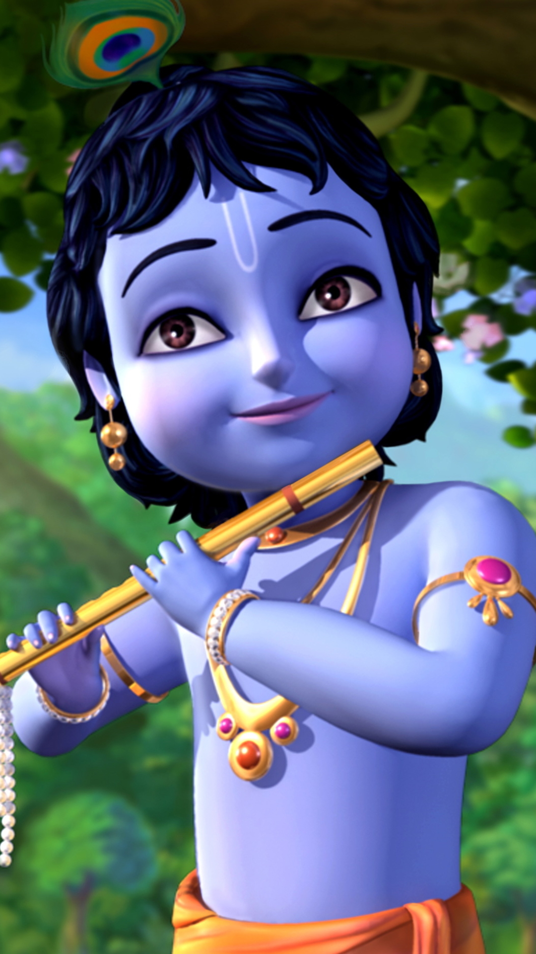 Little Krishna Phone Wallpaper: Free 4K & HD Downloads