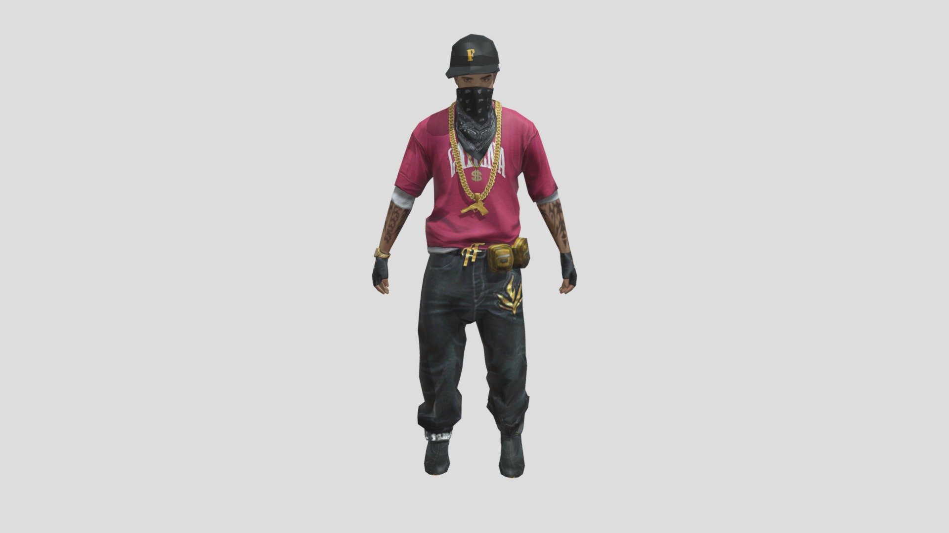 SEASON 2 HIPHOP BUNDLE FREE FIRE Free 3D model by JOKER SQUADS [60dedff]