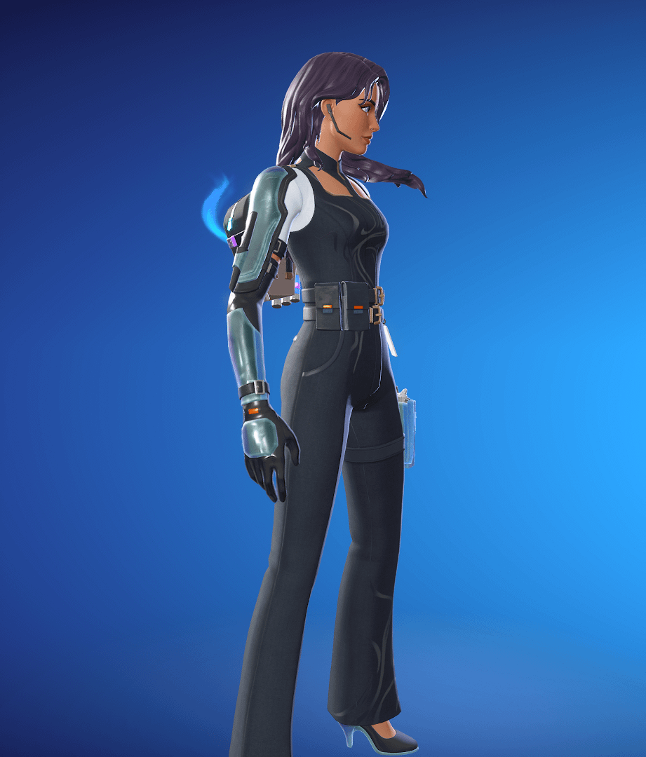 Onyx Winter is a gorgeous skin, but the front side of her hair really bugs me. Why is it floating like that?