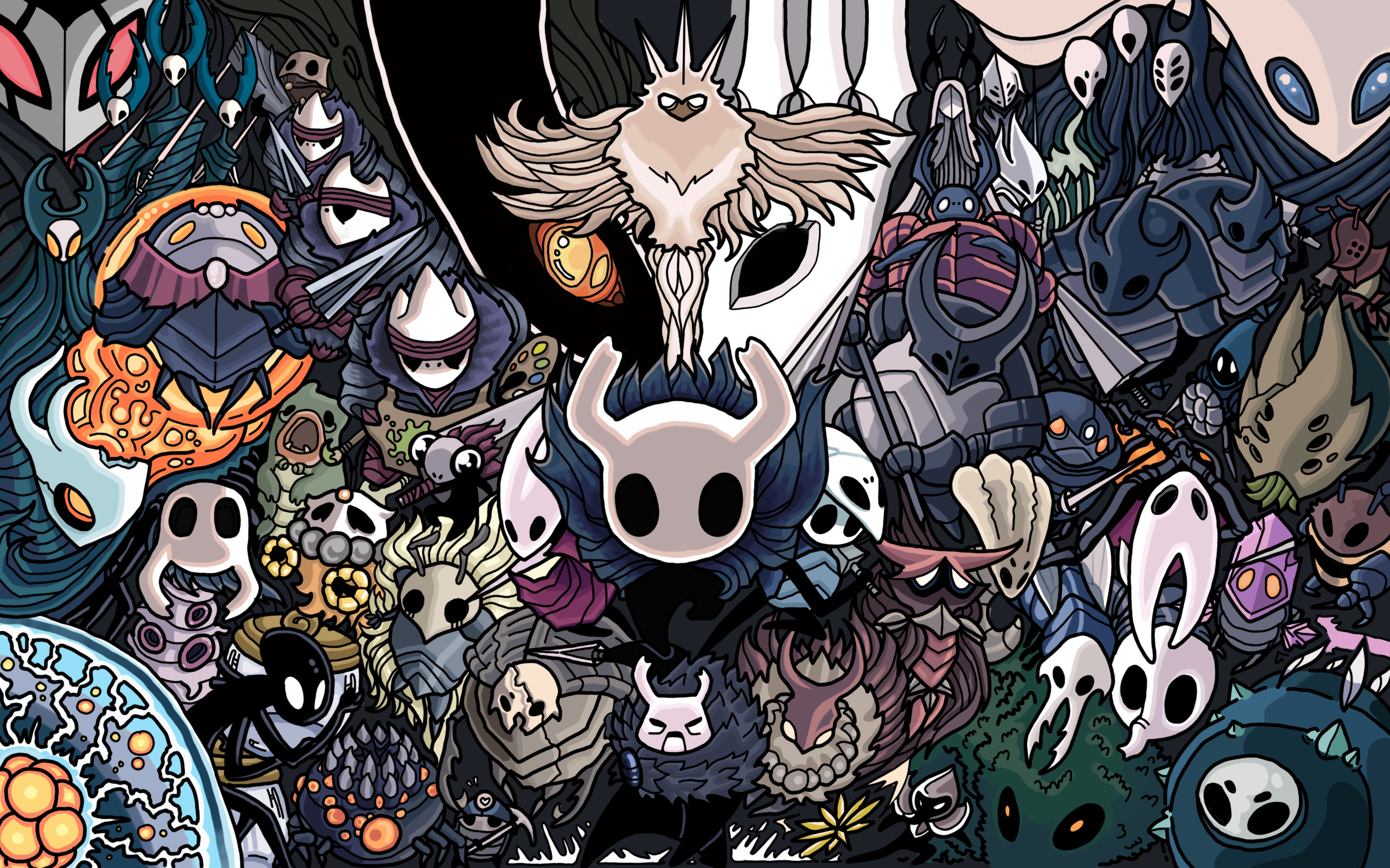 Hollow Knight All Bosses Desktop Background ALL COLORS!