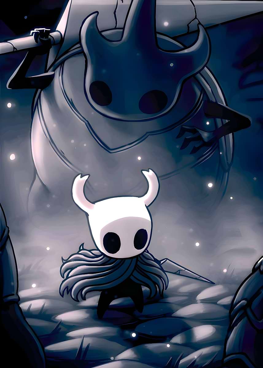Hollow Knight' Poster, picture, metal print, paint