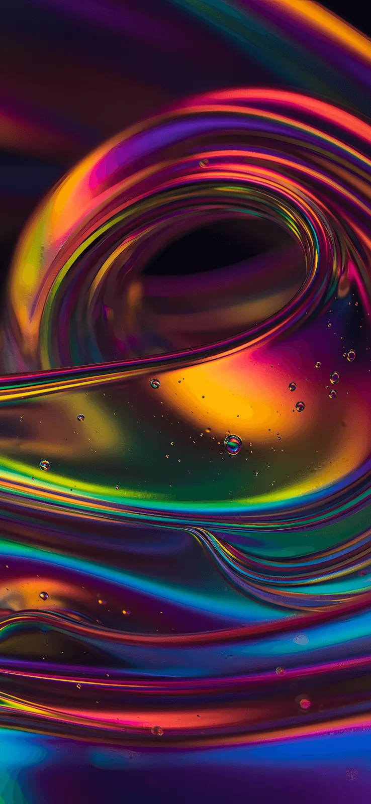 iPhone 17 Ultra, Pro Max, Air Concept Wallpaper iOS 19: Abstract Colorful Swirls