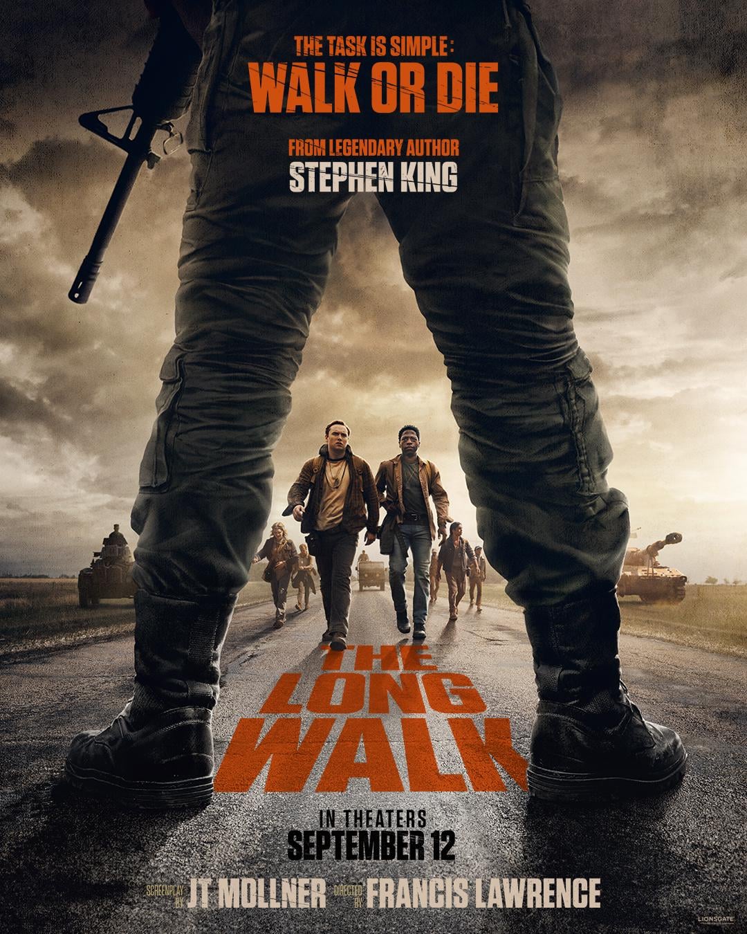 Official Poster for Francis Lawrence's 'The Long Walk'