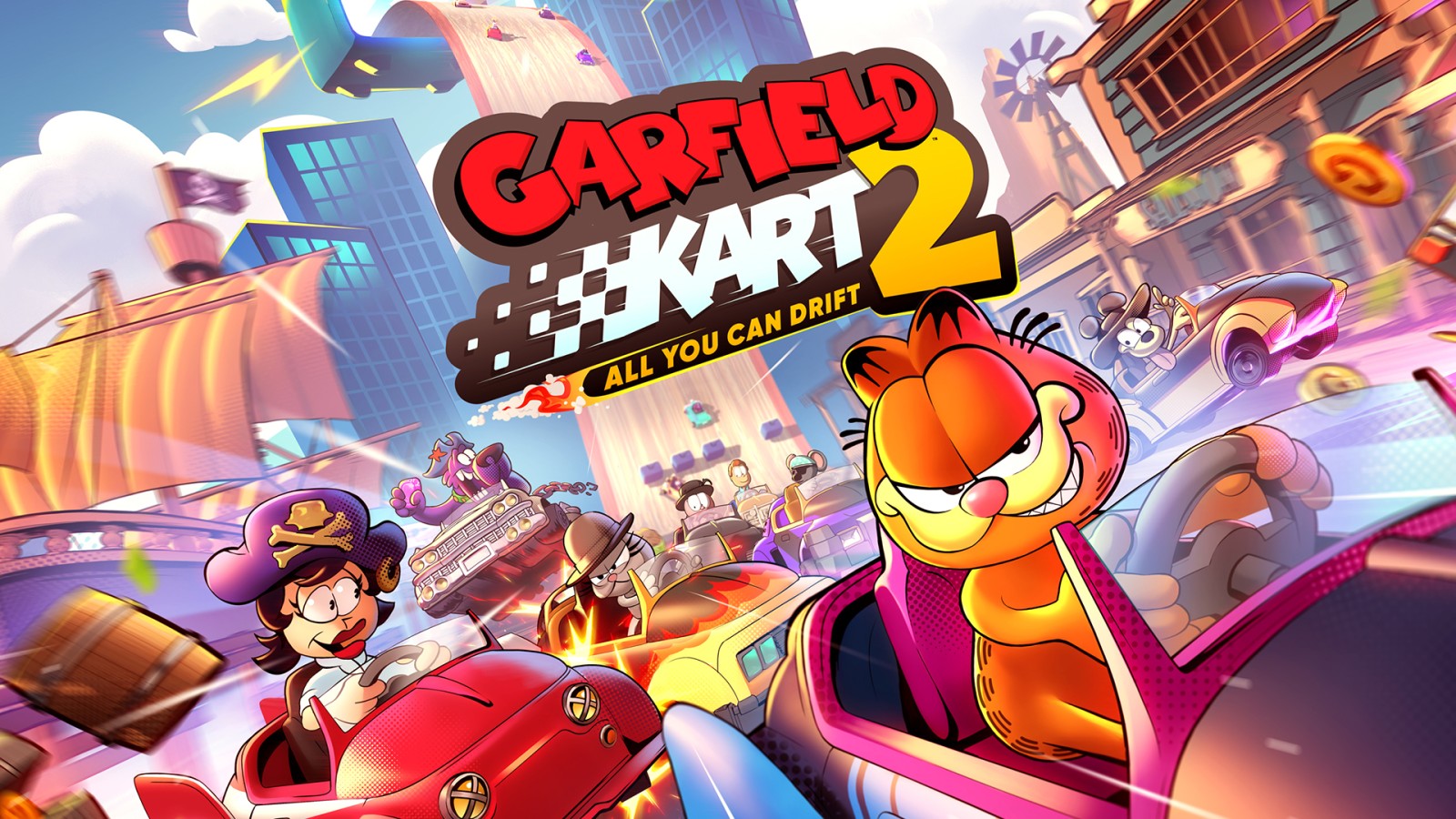 Garfield Kart 2 You Can Drift. Nintendo Switch games