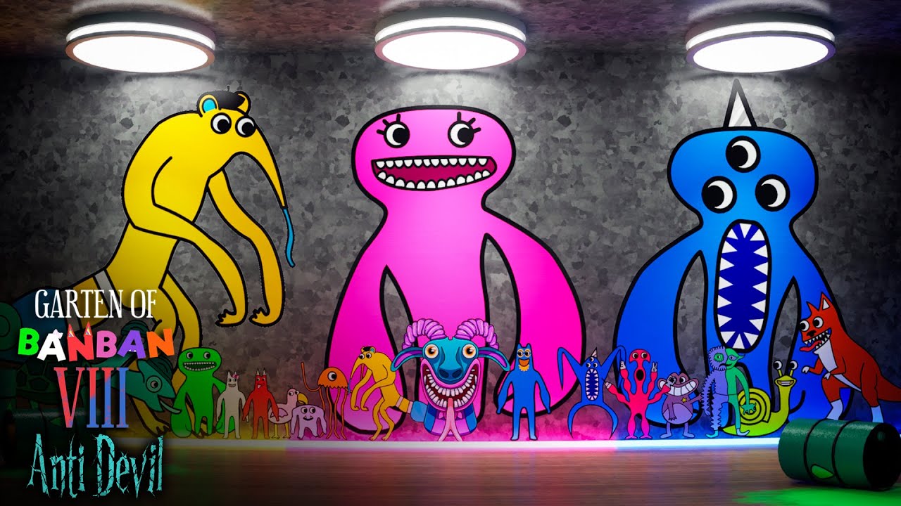 Garten of Banban 8: Anti Devil NEW BOSSES + ITALIAN BRAINROT (Gameplay )